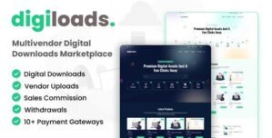 Digiloads – Multivendor Digital Downloads Marketplace